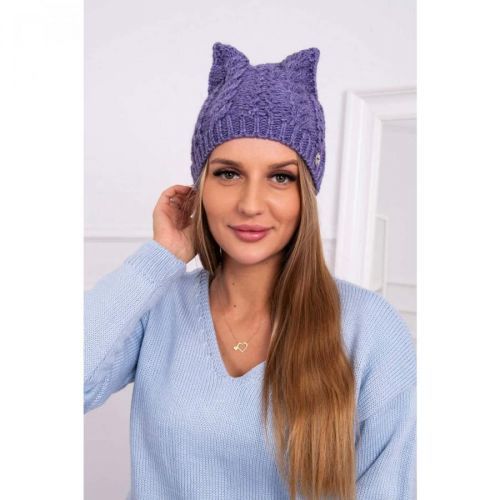 Cap with fleece Rabbid K237 light purple