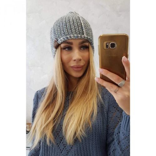 Cap with fleece Zoja K306 gray + blue