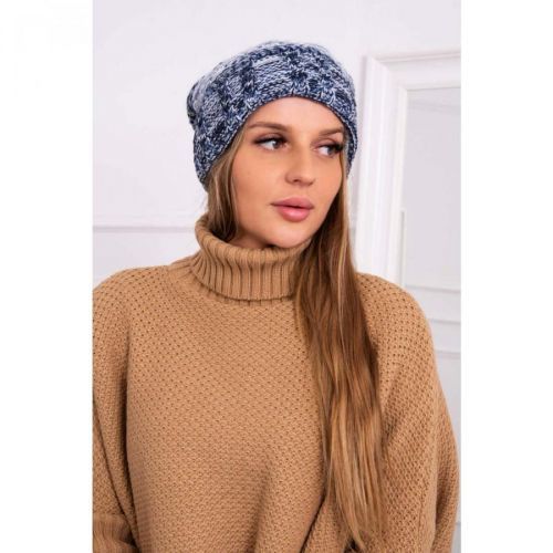 Cap with fleece Pola K267 black+jeans