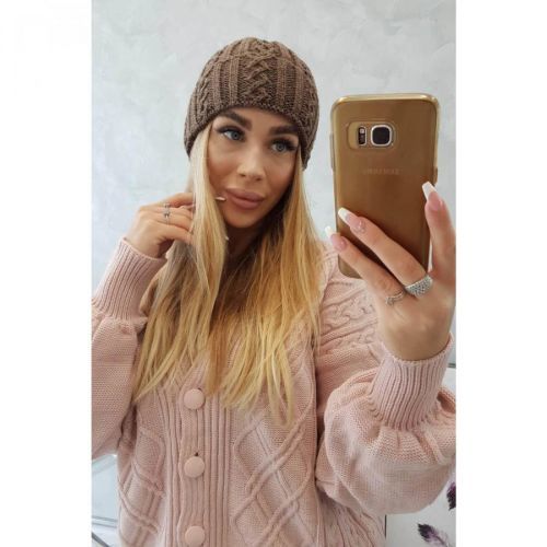 Cap with turn up Marzena K206 brown