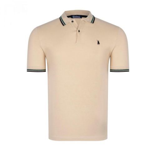 T8594 DEWBERRY MENS T-SHIRT-DARK BEIGE