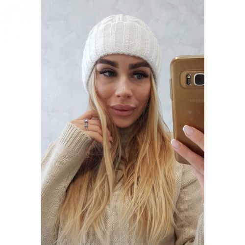 Cap with turn up Ariana K299 ecru