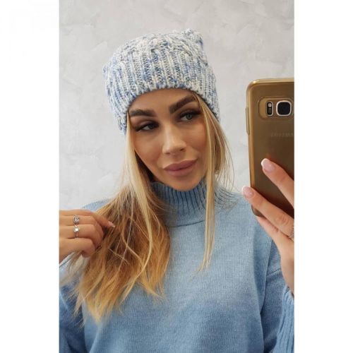 Cap with fleece Adela K282 blue