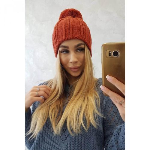 Cap with fleece Idalia K284 brown