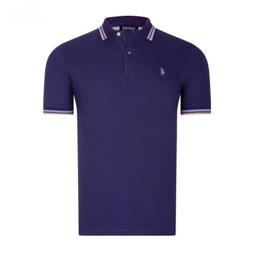 T8594 DEWBERRY MENS T-SHIRT-DARK PURPLE