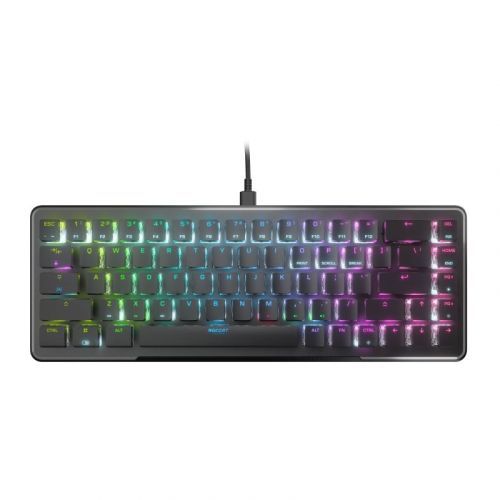 ROCCAT Vulcan II Mini, herní klávesnice, Red Switch, RGB LED, US layout, černá