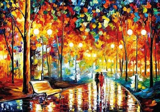 Diamantové maľovanie - výšivka - 30x40 cm - Leonid Afremov