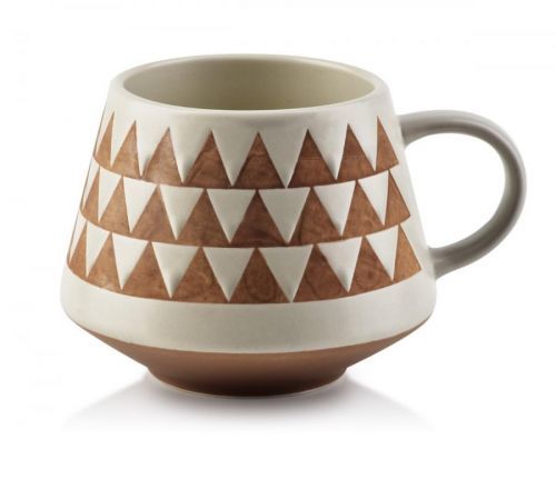 Porcelánový hrnek LOTTA I 400 ml béžový/hnědý
