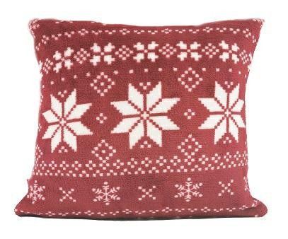 Vánoční povlak na polštář NORDICO - 40 x 40 cm červený