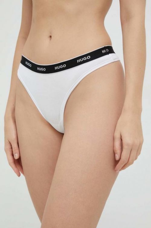 Tangá HUGO 3-pak čierna farba