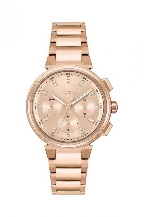 Hodinky BOSS dámsky, zlatá farba