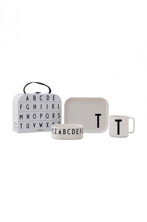 Detská raňajková súprava Design Letters Classics in a suitcase T