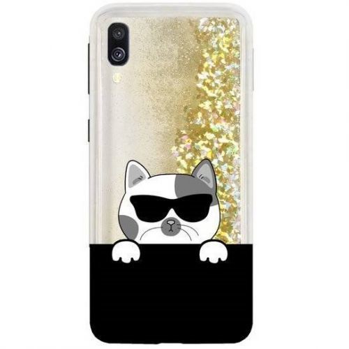 CaseGadget Samsung Galaxy A40 CaseGadget presýpacie puzdro  KP22779 zlatá