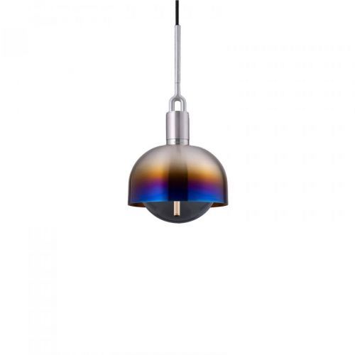 Buster + Punch Forked oceľ burnt/dymové sklo Ø25cm