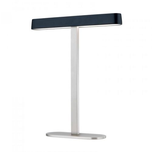 Stolová LED lampa Auftakt nikel/čierna