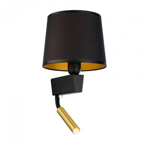 Nástenné svetlo Chillin lampa čítanie čierna/zlatá