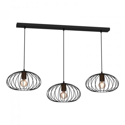 Trámová lampa Meridiano klietkové tienidlo 3-pl.