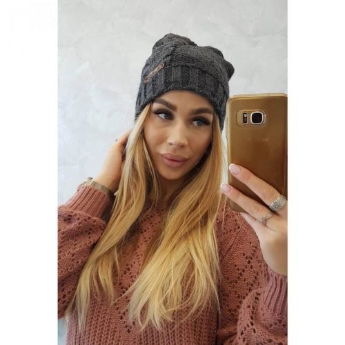 Cap with fleece Ula K271 graphite