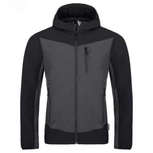 Men's softshell running jacket Kilpi BALANS-M dark gray
