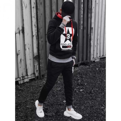 Black men's tracksuit Dstreet AX0657