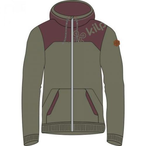 Kilpi ERA-M khaki men's sweatshirt