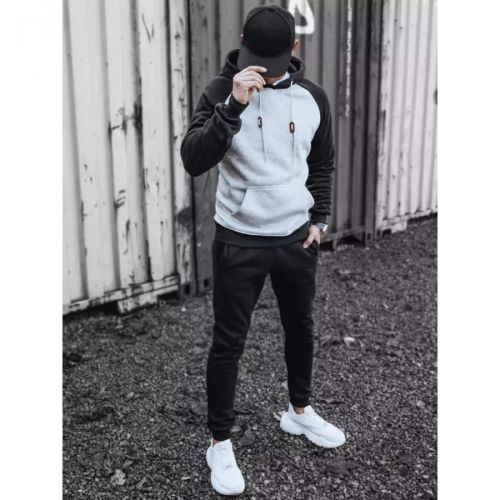Men's light gray sweatshirt Dstreet BX5492