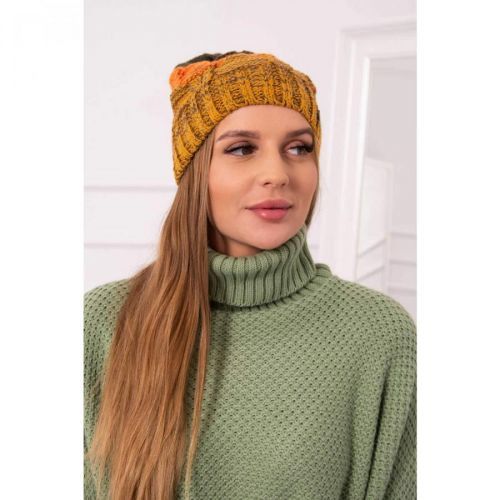 Cap with fleece Dolores K303 mustard+orange+green
