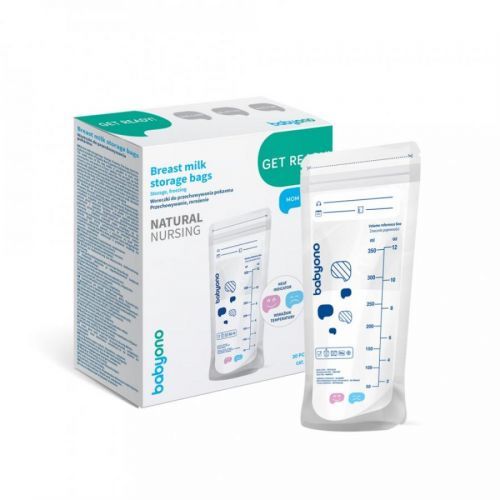 BABYONO Sáčky na materské mlieko s indikátorom tepla 350 ml 30 ks