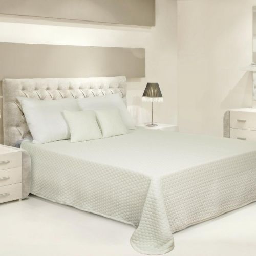 Matex Prikrývka na posteľ Carmen krémové plásty, 220 x 240 cm