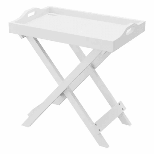 Servírovací stolek, bílá, PATROL NEW