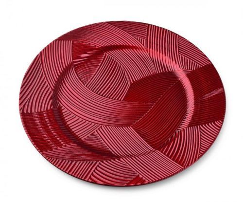Dekorativní podtalíř Blanche Colours III 33 cm červený