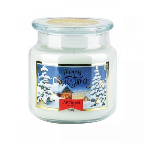 Malá adventní svíčka SLOK světle šedá