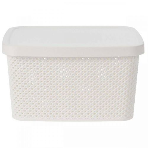Úložný koš Simple plus 27 cm bílý