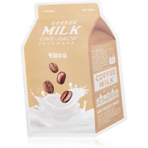 A'pieu One-Pack Milk Mask Coffee plátenná maska s hydratačným a revitalizačným účinkom 21 g