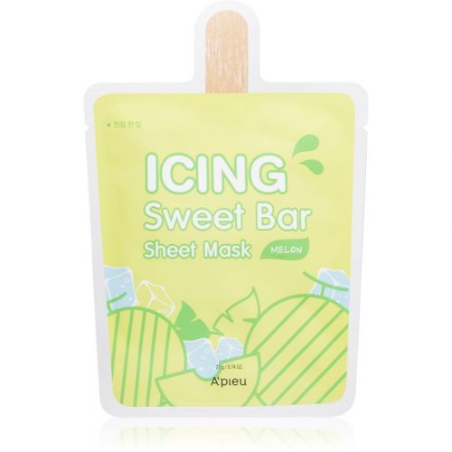 A'pieu Icing Sweet Bar Mask Melon upokojujúca plátienková maska 21 g