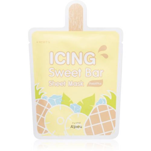 A'pieu Icing Sweet Bar Mask Pineapple plátenná maska s osviežujúcim účinkom 21 g