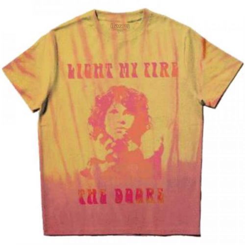 The Doors tričko Light My Fire Oranžová S