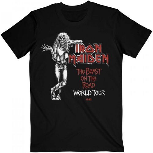 Iron Maiden tričko Beast Over Hammersmith World Tour '82 Čierna S