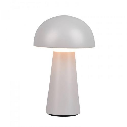 LED lampa Lennon IP44, batéria, stmievač, sivá