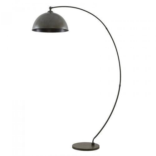 Lindby Jonera oblúková stojacia lampa, oceľ, sivá