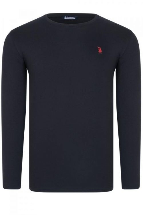 T8588 DEWBERRY BIKE COLLAR MEN'S SWEATSHIRT-FLAT BLACK