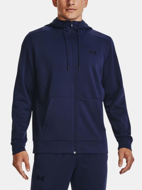 Under Armour Sweatshirt UA Armour Fleece FZ Hoodie-NVY - Mens