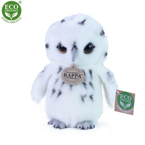 RAPPA PLYSOVA SOVA BIELA 18 CM ECO-FRIENDLY