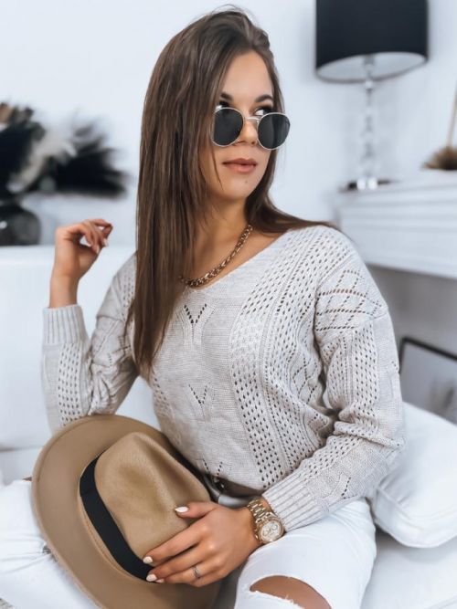 Women's sweater DARIA beige Dstreet MY1726