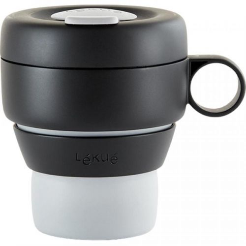 Cestovný hrnček MUG TO GO Lékué 350 ml sivá