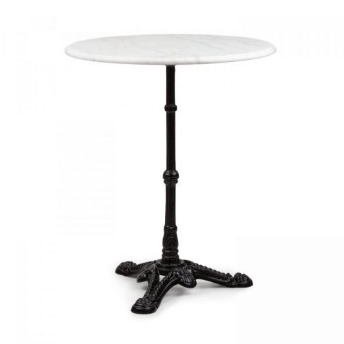 Blumfeldt Patras, bistro stôl, mramorová doska, Ø60cm, liatinová noha