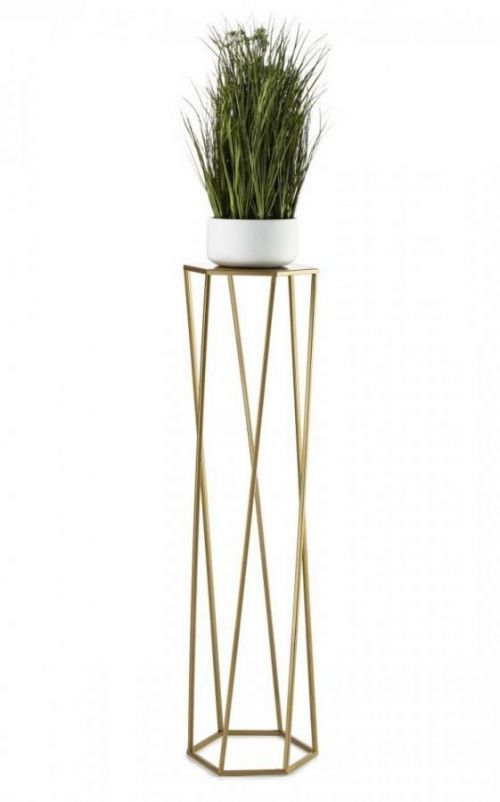 Stojan na květiny Loftstyle III 100 cm zlatý