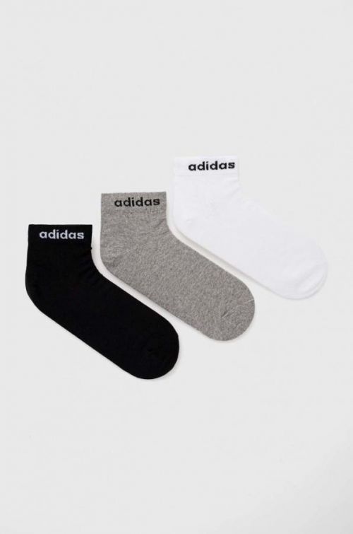 Ponožky adidas Performance 3-pak čierna farba