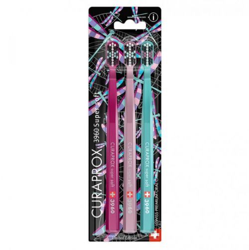 CURAPROX Zubná kefka 3960 Dragon Fly a Ginkgo 3 ks