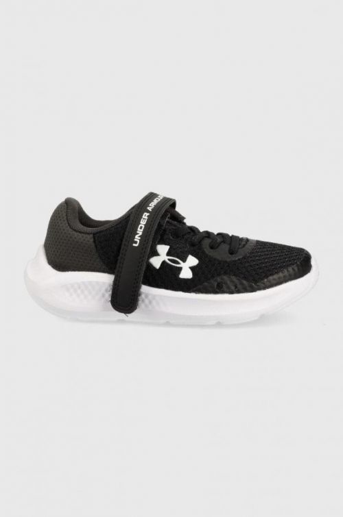 detské tenisky Under Armour ua gps pursuit 3 ac čierna farba